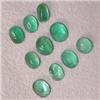 Image 1 : 3 CTS LOT OF OVAL EMERALD CABOCHONS