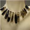 Image 1 : 206 CTS AGATE BRIOLETTE STRAND 42x9 - 25x7 MM