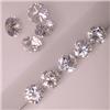 Image 1 : 7.30 CTS LOT OF 9 ROUND CUBIC ZIRCONIA 5 MM