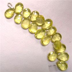 100 CTS LOT OF CITRINE TEAR DROPS 11x9 MM