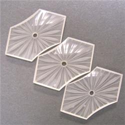 50 CTS LOT OF 3 LASER CUT QUARTZ JACKETS 35X19 MM