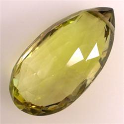 22 CTS BICOLOR CITRINE TEAR DROP 25x13 MM - TOP DRILLED