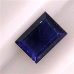 1.35 CTS EMERALD CUT SAPPHIRE 5x3 MM - HEAT TREATED