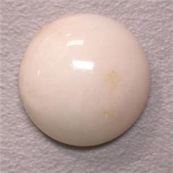 7.99 CTS ROUND NATURAL ITALIAN CORAL CABOCHON 14 MM