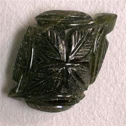 33 CTS CARVED TOURMALINE 23x16 MM