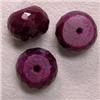 Image 1 : 38 CTS LOT OF ENHANCED RUBY RONDELLES 11 MM