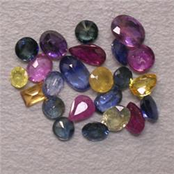 4 CTS LOT OF MULTICOLOR SAPPHIRES