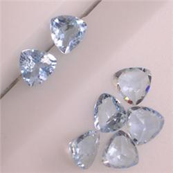 2.65 CTS LOT OF TRILLION CUT AQUAMARINE 5x5 MM