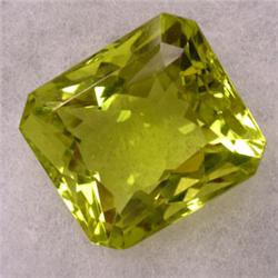 54 CTS EMERALD CUT LEMON CITRINE 23x20 MM
