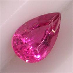 0.75 CTS PEAR SHAPED PINK TOURMALINE 8x5 MM