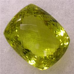 83 CTS CUSHION CUT LEMON CITRINE 27x21 MM