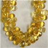 Image 1 : 203 CTS GOLDEN CITRINE BRIOLETTE STRAND 10x7 MM