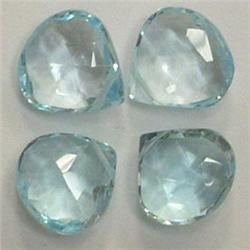 16.60 CTS LOT OF TOPAZ TEAR DROPS 9x9 MM - TOP DRILLED