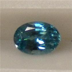 1.10 CTS OVAL SHAPED NATURAL BLUE ZIRCON
