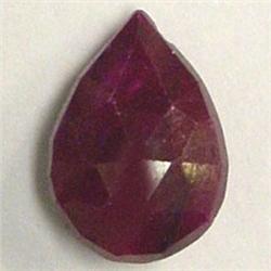 11 CTS ENHANCED RUBY TEAR DROP 16x11 MM - TOP DRILLED