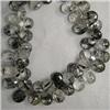 Image 1 : 126 CTS RUTILATED QUARTZ TEAR DROP STRAND 9X7 MM