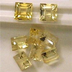 4.50 CTS LOT OF SQUARE CUT CITRINE 5x5 MM