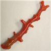 Image 1 : 10 CTS FREE FORM NATURAL ITALIAN CORAL BRANCH 55x10 MM