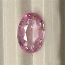 0.6 CTS OVAL PINK SAPPHIRE 6x4 MM