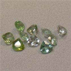 3.25 CTS LOT OF GREEN TOURMALINE 5x5 MM
