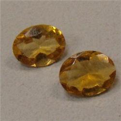 2.55 CTS PAIR OF OVAL SHAPED CITRINE 9x7 MM