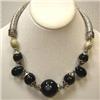 Image 1 : 565 CTS BLUE AGATE NECKLACE - 18 INCHES