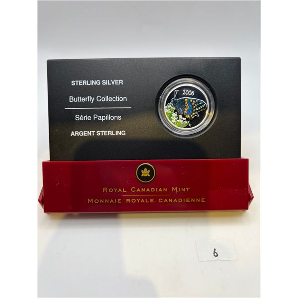 2006 50-Cent Sterling Silver Butterfly Coin