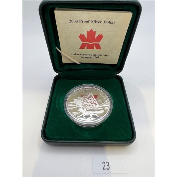 2003 $1 Fine Silver Fox Proof Coin