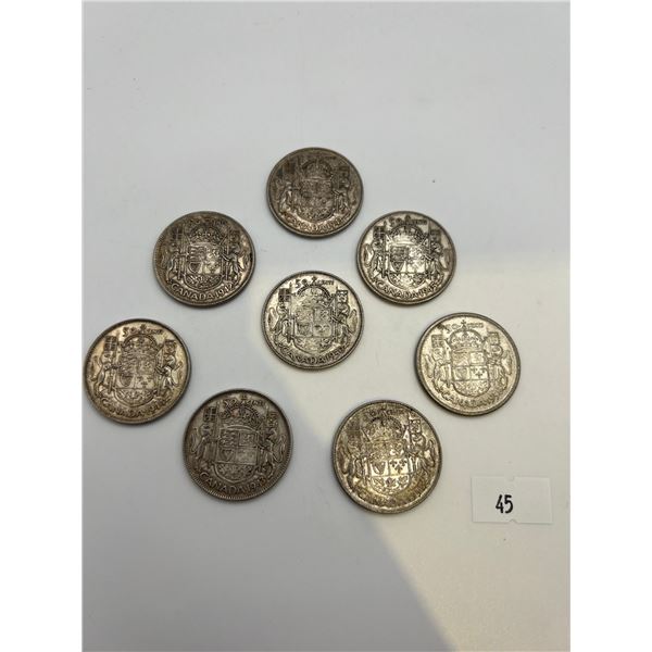 Canadian Silver 50-Cent Pieces
