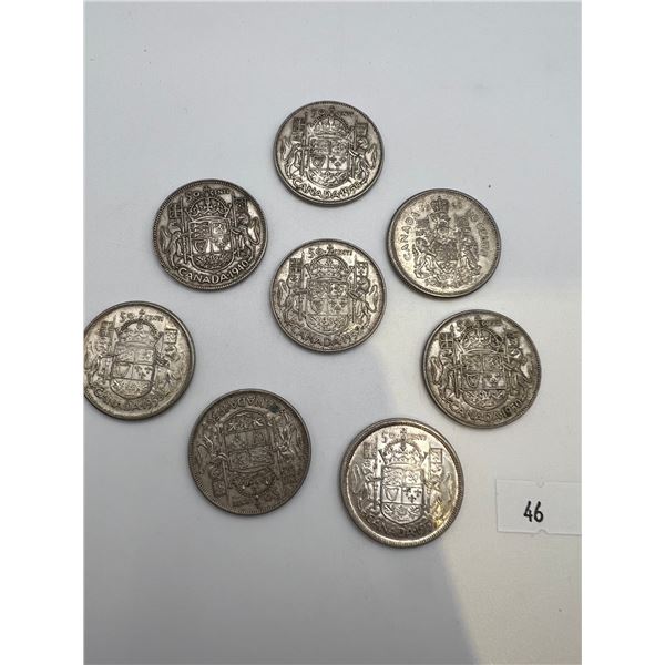 Canadian Silver 50-Cent Pieces