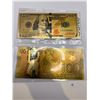 Image 1 : American and Canadian $100 Gold Foil  Bill