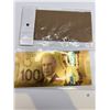 Image 2 : American and Canadian $100 Gold Foil  Bill