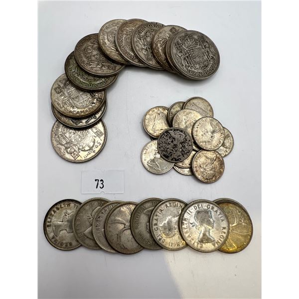 Canadian 80% Silver Coins Various Years