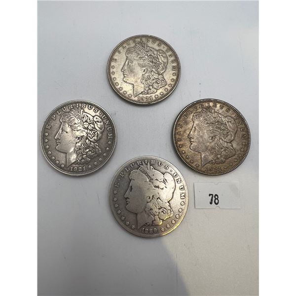 USA Silver Morgan Dollars