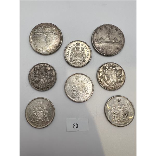 Canadian 80% Silver Coins