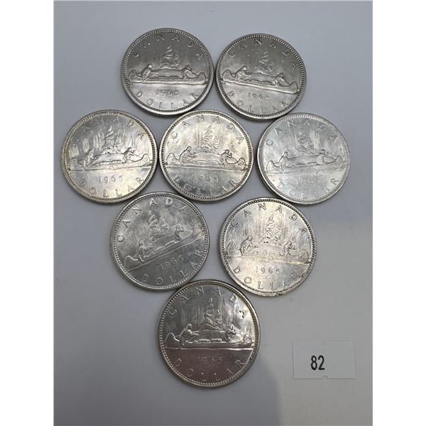1965 Canadian Silver Dollars