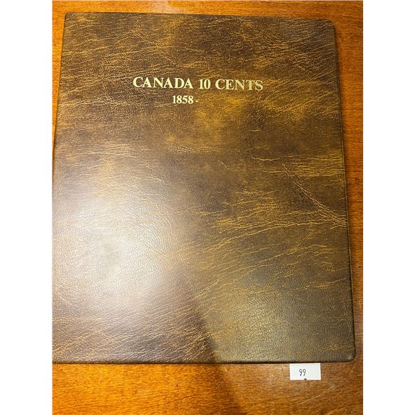 1858 - 1986 Canada 10 Cent Collection Book
