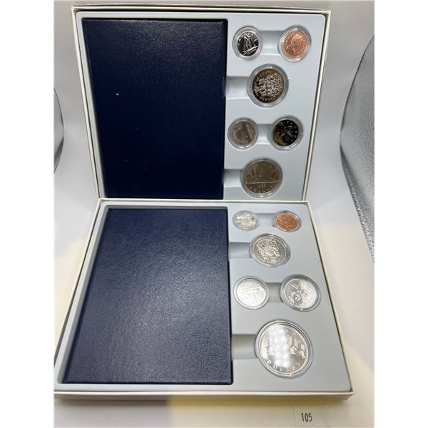 1981 & 1985 UNC Canadian Coin Sets with Book