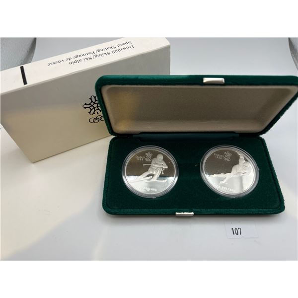 1988 Calgary Olympics Sterling Skiing Set