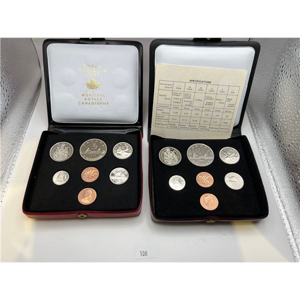 1972 & 1980 UNC Canadian Coin Sets