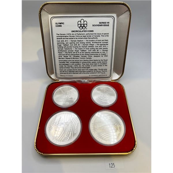 1976 Montreal Olympic Sterling Silver Coin Set