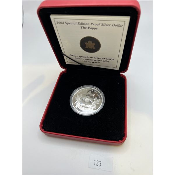 2004 Fine Silver Poppy Coin