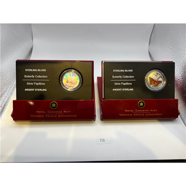 2005 Sterling Silver Butterfly Coins