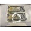 Image 2 : Canadian Uncut $1 & $2 Bills