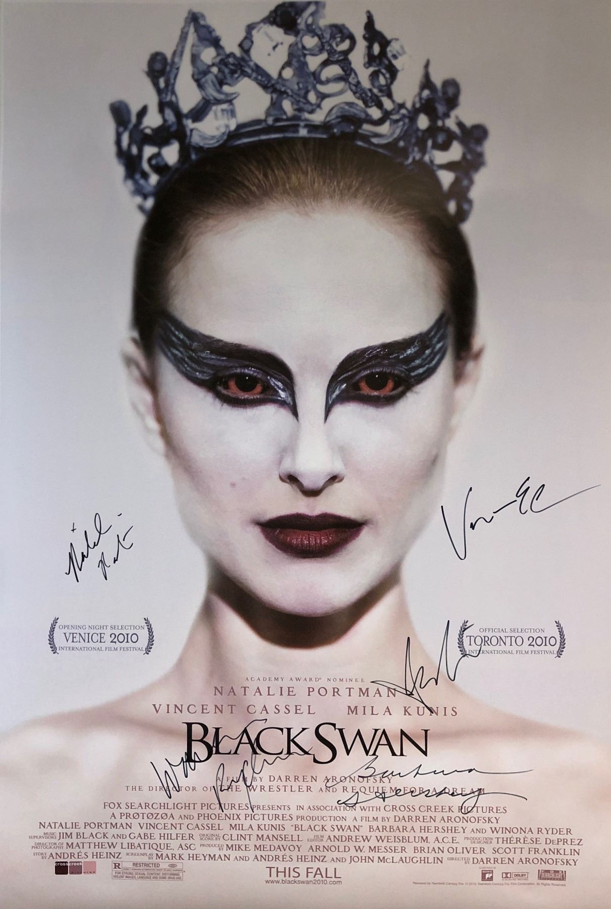 Black Swan Natalie Portman Signed Poster