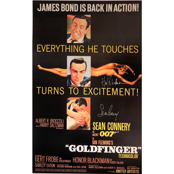 007 Goldfinger Signed Poster