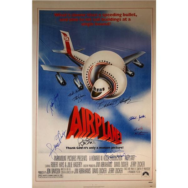 Airplane Robert Hays Signed Poster