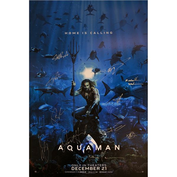 Aquaman Jason Momoa Signed Poster