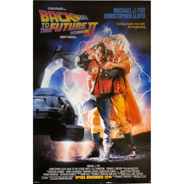 Back to Future 2 Signed Poster