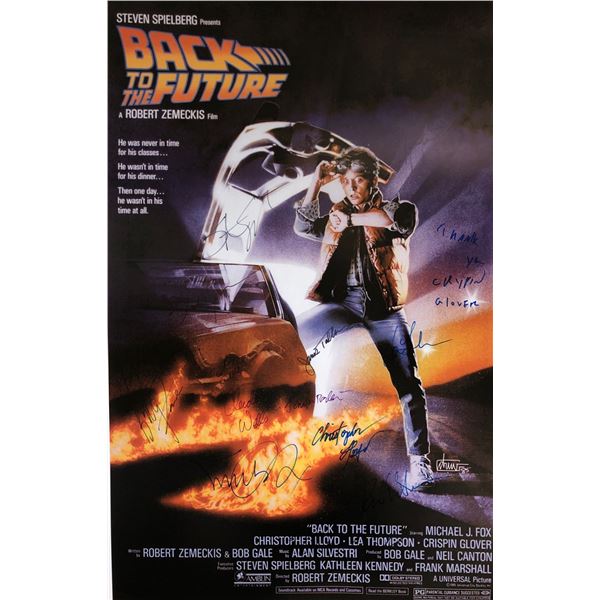 Back to Future Signed Poster